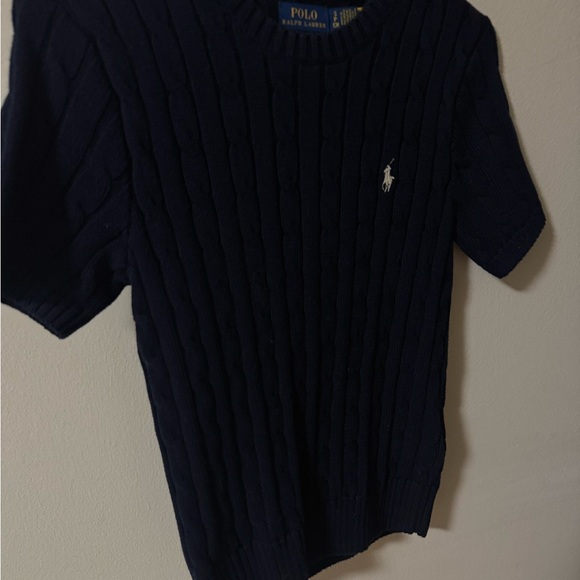 Ralph Lauren Women’s Navy Cable Knit Sweater - Picture 2 of 2